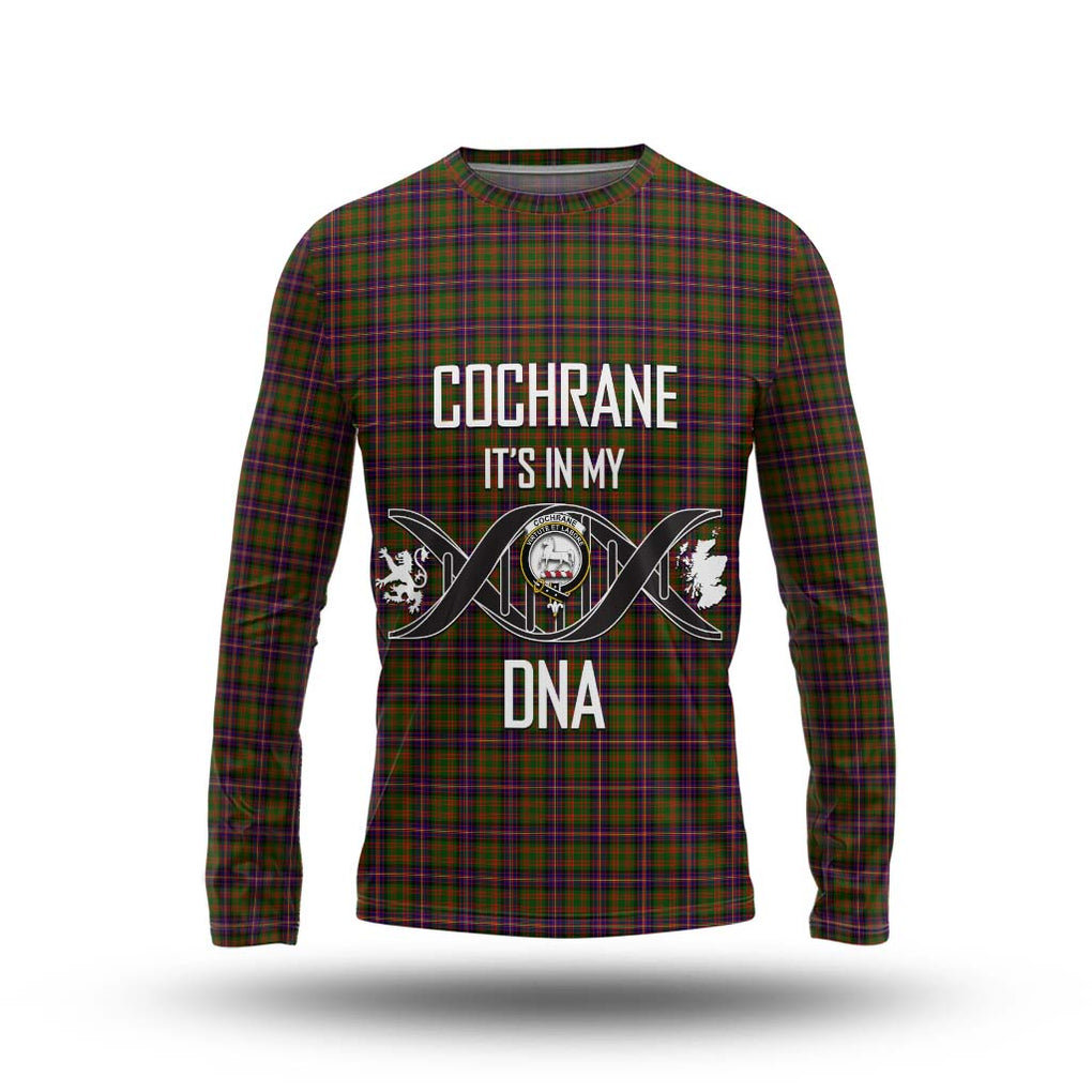 Cochrane Modern Tartan Long Sleeve T-Shirt with Family Crest DNA In Me Style Unisex - Tartanvibesclothing Shop