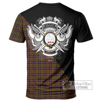 Cochrane Modern Tartan T-Shirt with Family Crest and Military Logo Style