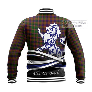 Cochrane Modern Tartan Baseball Jacket with Alba Gu Brath Regal Lion Emblem