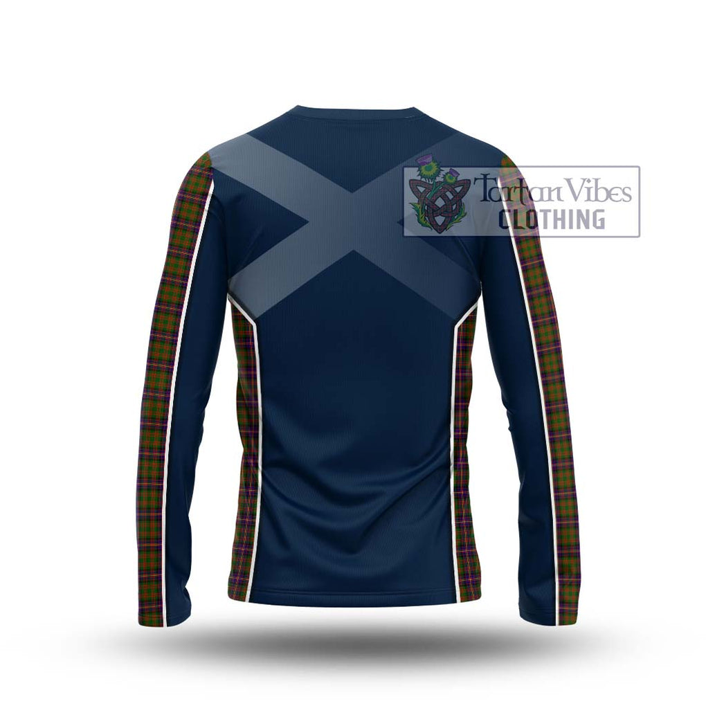 Cochrane Modern Tartan Long Sleeve T-Shirt with Family Crest and Lion Rampant Vibes Sport Style - Tartan Vibes Clothing