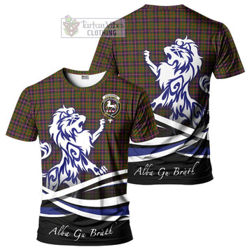 Cochrane Modern Tartan Cotton T-shirt with Alba Gu Brath Regal Lion Emblem