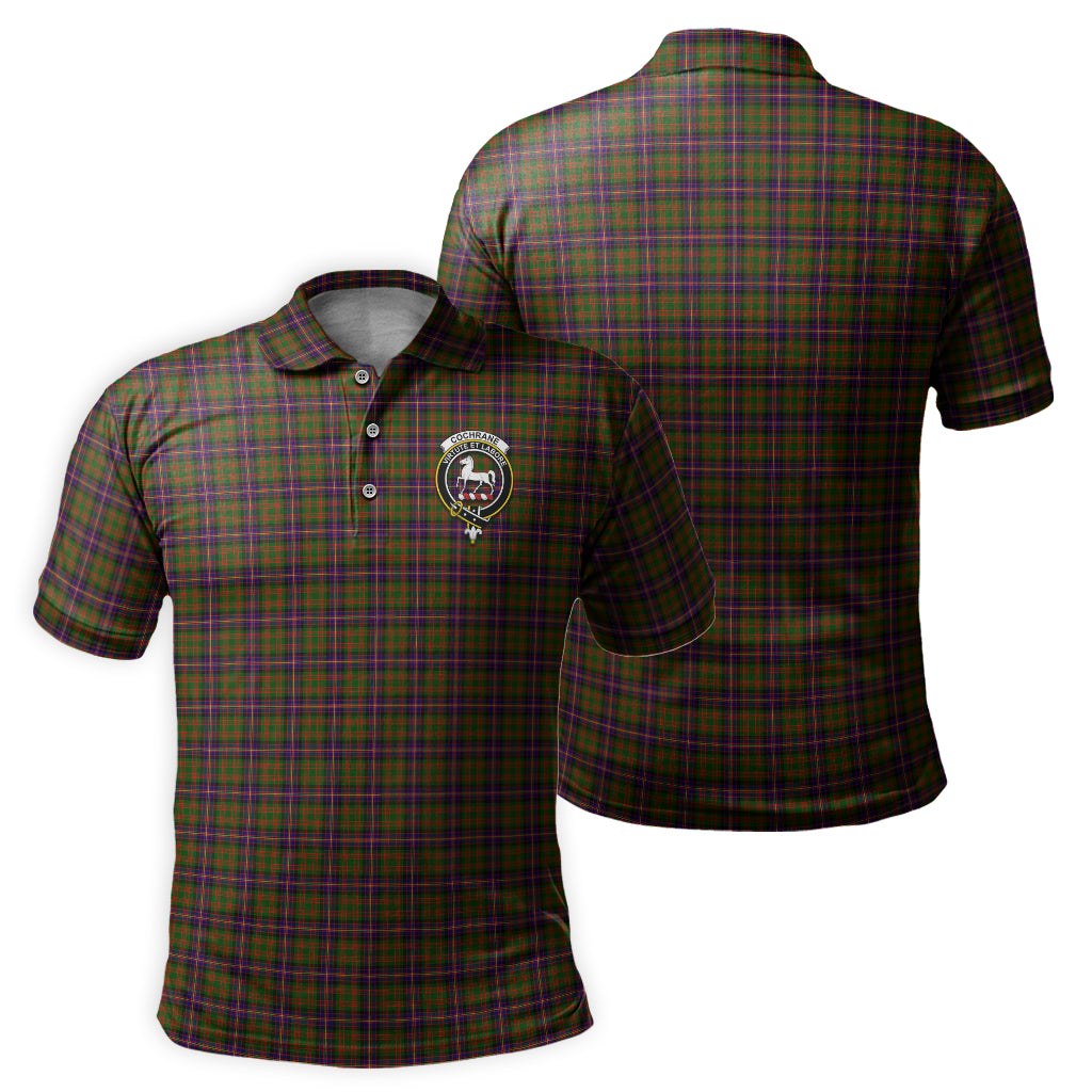 Cochrane Modern Tartan Men's Polo Shirt with Family Crest - Tartan Vibes Clothing