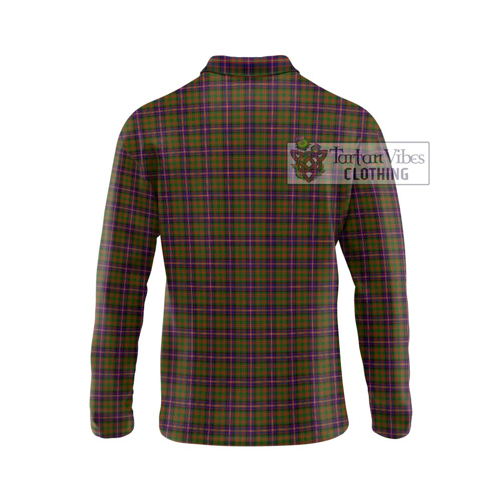 Cochrane Modern Tartan Long Sleeve Polo Shirt with Family Crest DNA In Me Style - Tartanvibesclothing Shop