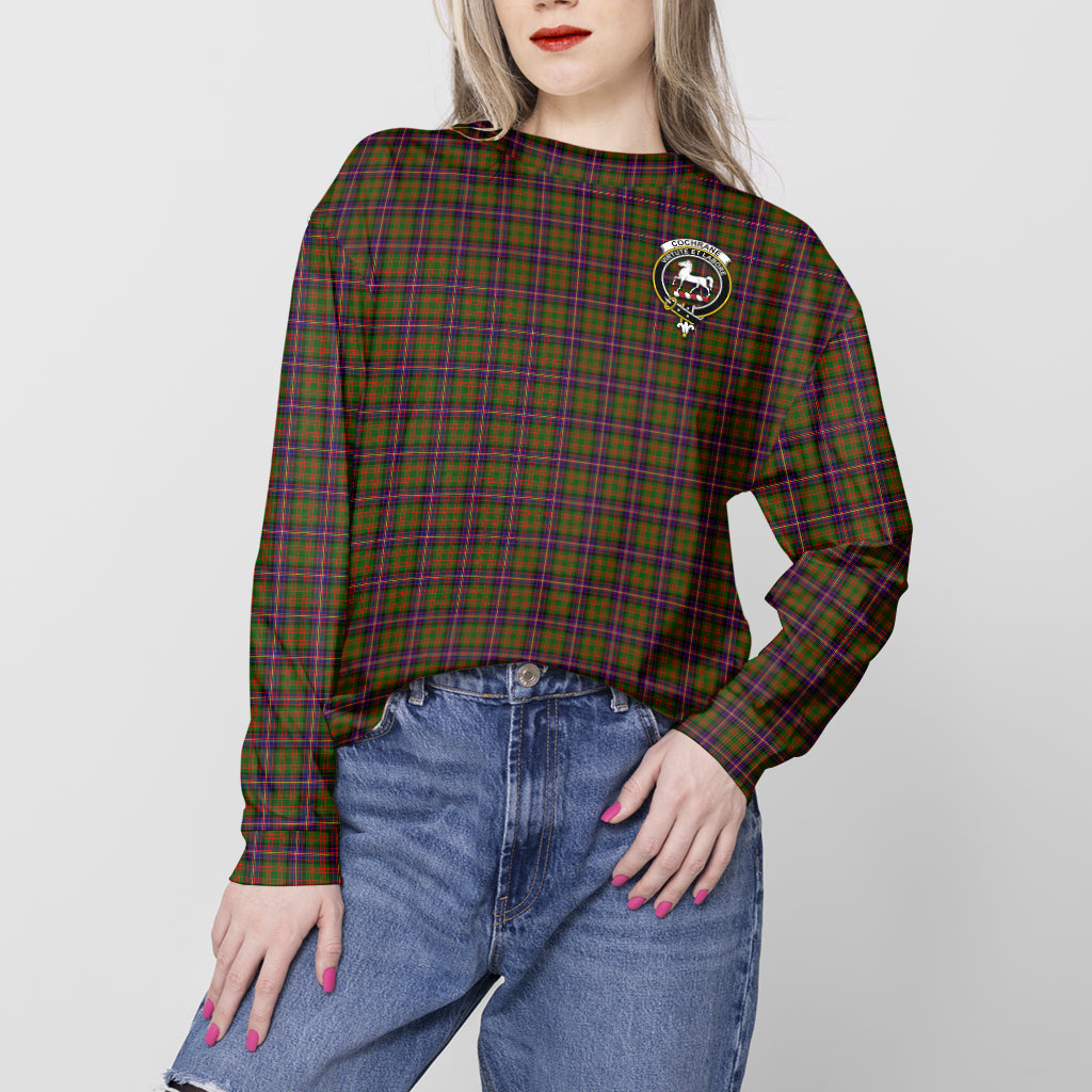 Cochrane Modern Tartan Sweatshirt with Family Crest - Tartan Vibes Clothing