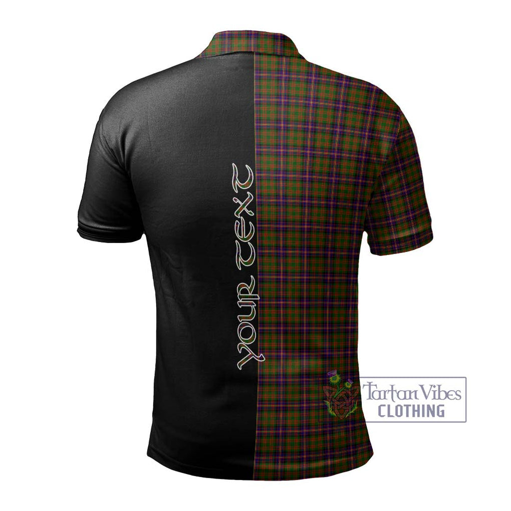 Cochrane Modern Tartan Polo Shirt with Family Crest and Half Of Me Style - Tartanvibesclothing Shop