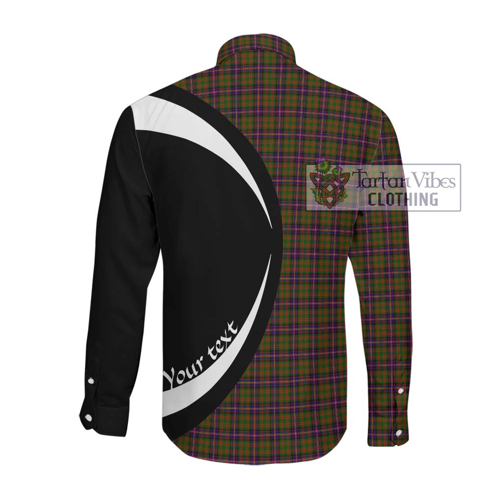 Tartan Vibes Clothing Cochrane Modern Tartan Long Sleeve Button Up with Family Crest Circle Style