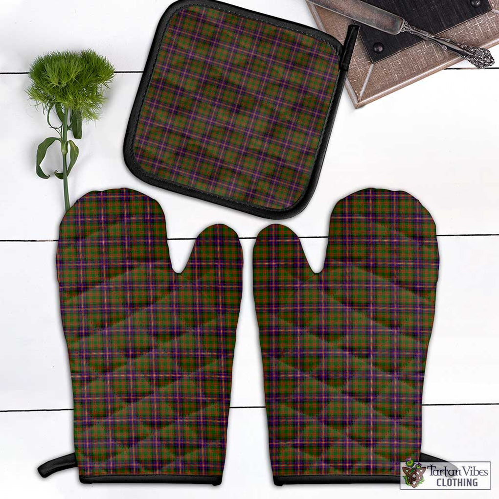 Cochrane Modern Tartan Combo Oven Mitt & Pot-Holder Combo 1 Oven Mitt & 1 Pot-Holder Black - Tartan Vibes Clothing