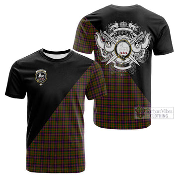 Cochrane Modern Tartan Cotton T-shirt with Family Crest and Military Logo Style