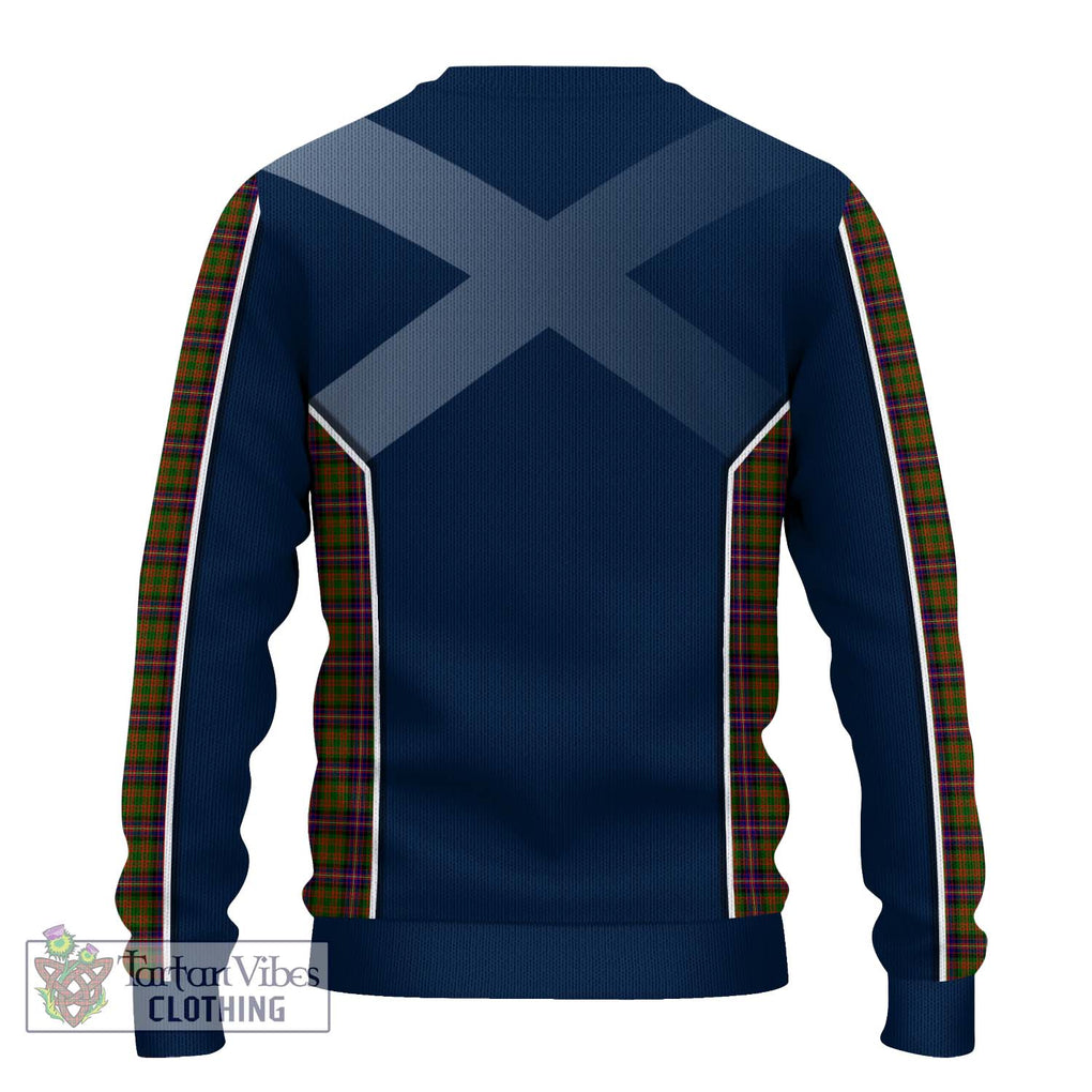 Cochrane Modern Tartan Knitted Sweater with Family Crest and Lion Rampant Vibes Sport Style - Tartan Vibes Clothing