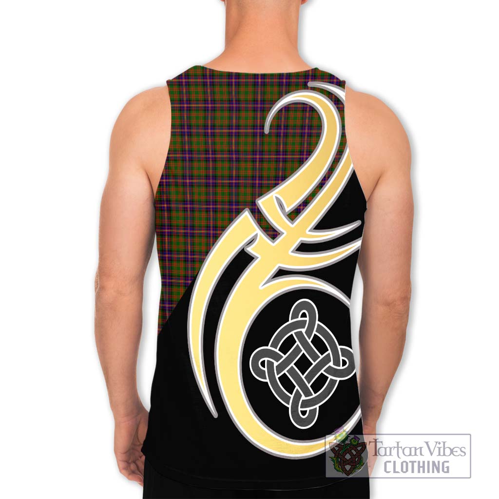 Cochrane Modern Tartan Men's Tank Top with Family Crest and Celtic Symbol Style - Tartan Vibes Clothing