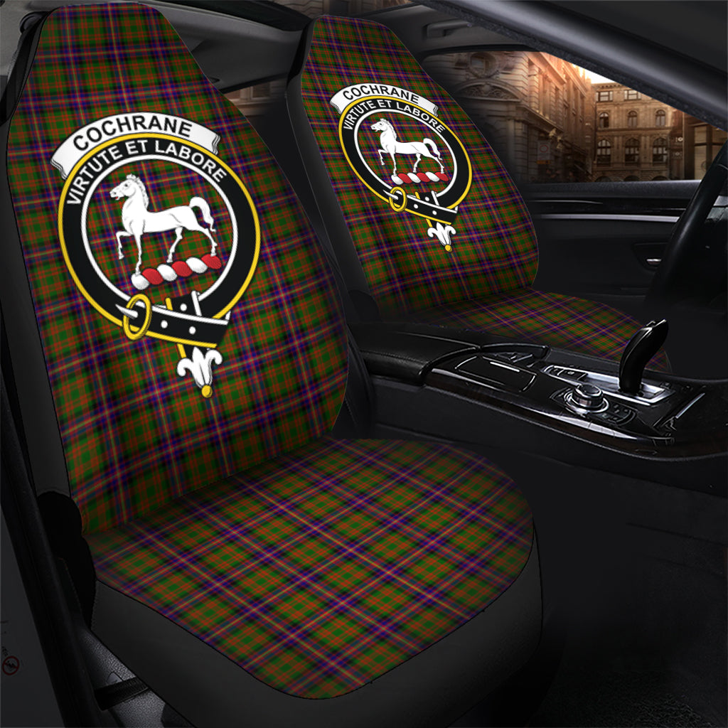 Cochrane Modern Tartan Car Seat Cover with Family Crest - Tartanvibesclothing