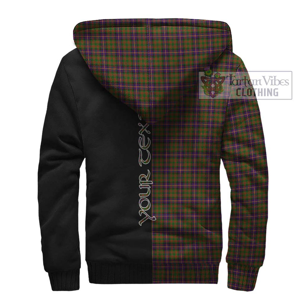 Cochrane Modern Tartan Sherpa Hoodie with Family Crest and Half Of Me Style - Tartanvibesclothing Shop