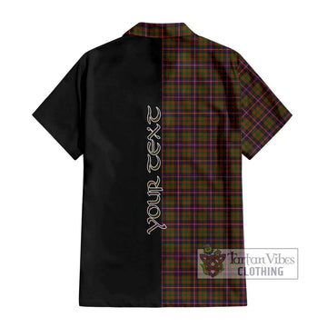 Cochrane Modern Tartan Short Sleeve Button Shirt with Family Crest and Half Of Me Style