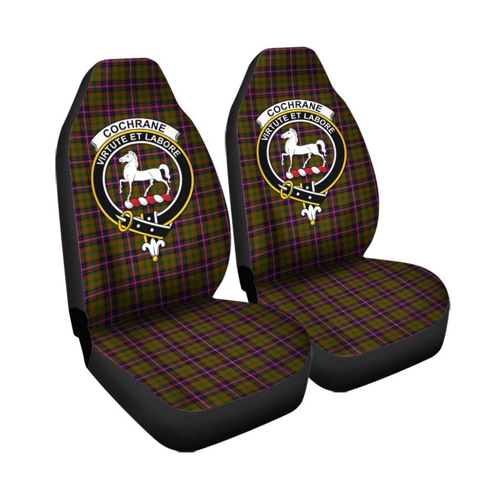 Cochrane Modern Tartan Car Seat Cover with Family Crest - Tartanvibesclothing