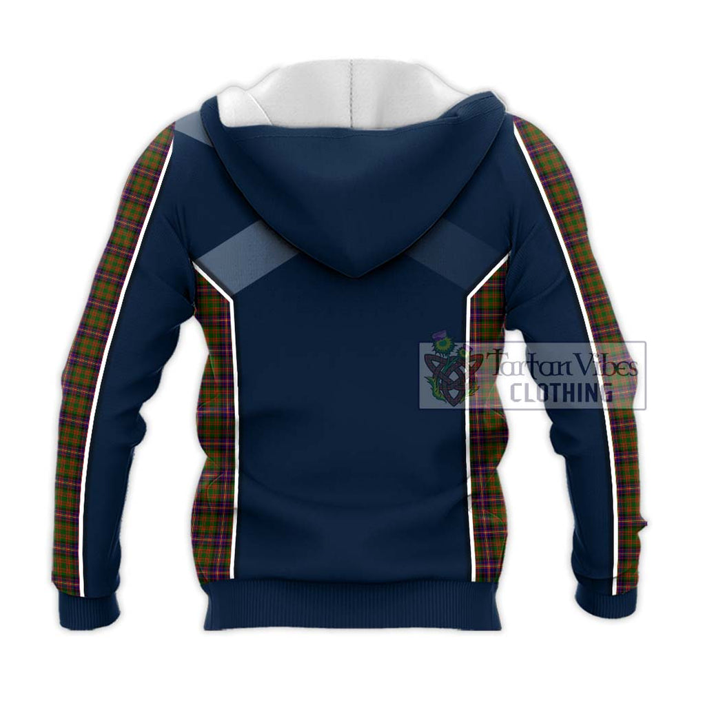 Cochrane Modern Tartan Knitted Hoodie with Family Crest and Lion Rampant Vibes Sport Style - Tartan Vibes Clothing