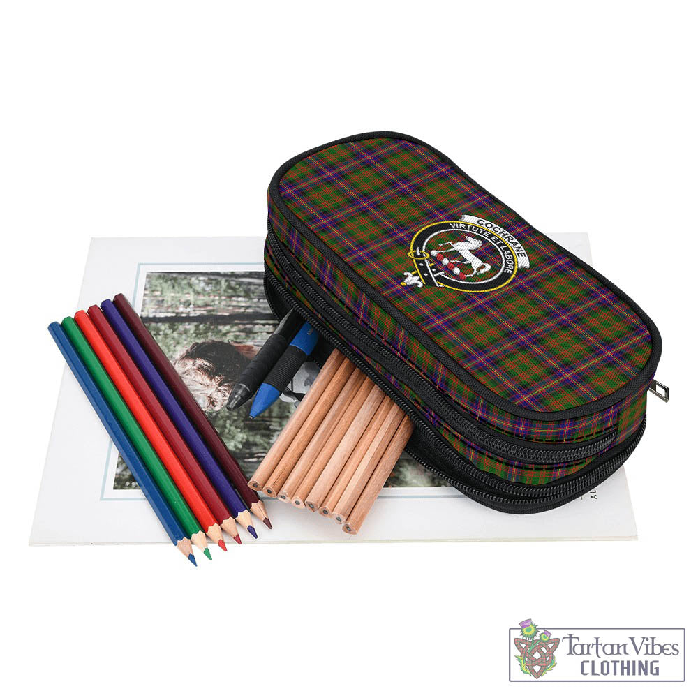 Tartan Vibes Clothing Cochrane Modern Tartan Pen and Pencil Case with Family Crest