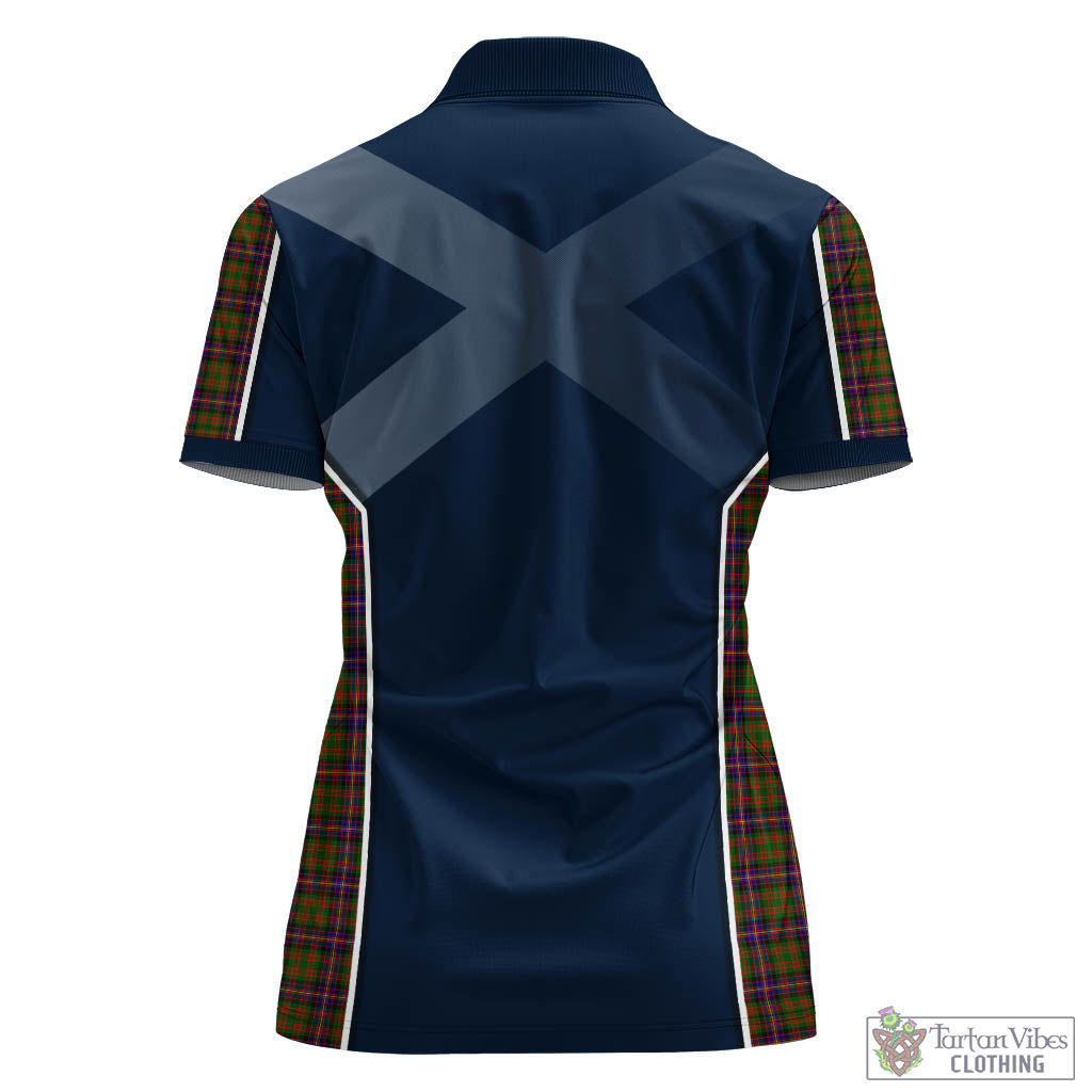 Cochrane Modern Tartan Women's Polo Shirt with Family Crest and Lion Rampant Vibes Sport Style - Tartan Vibes Clothing