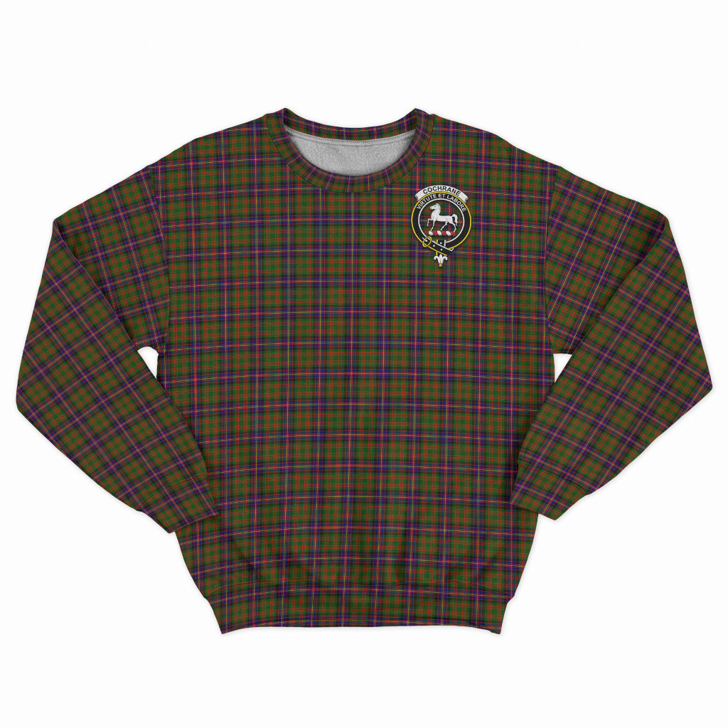 Cochrane Modern Tartan Sweatshirt with Family Crest - Tartan Vibes Clothing