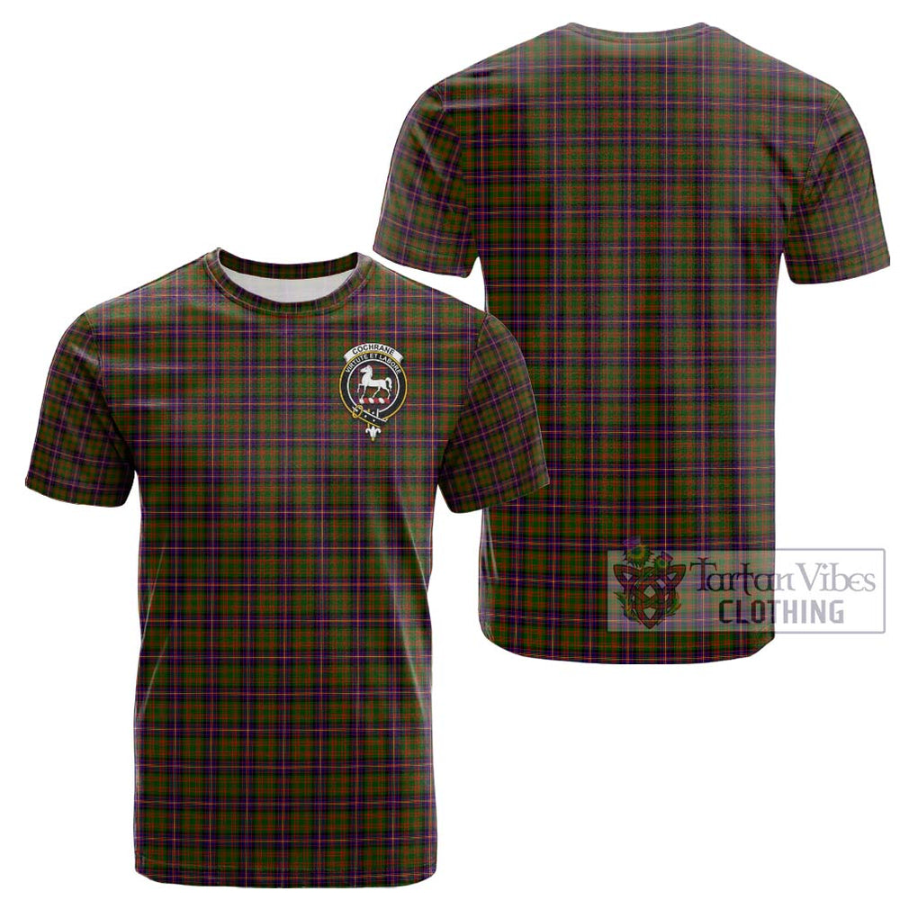 Cochrane Modern Tartan Cotton T-Shirt with Family Crest Kid's Shirt - Tartanvibesclothing Shop