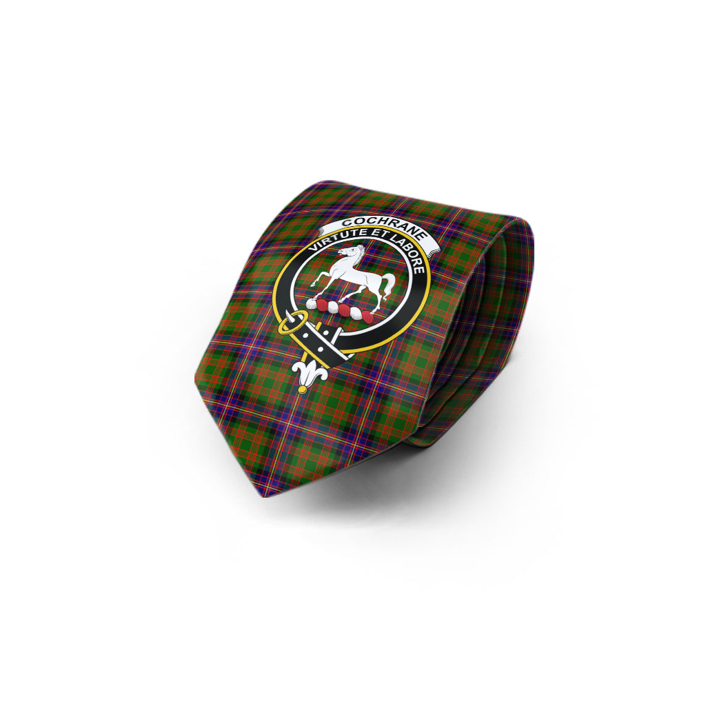 Cochrane Modern Tartan Classic Necktie with Family Crest - Tartan Vibes Clothing