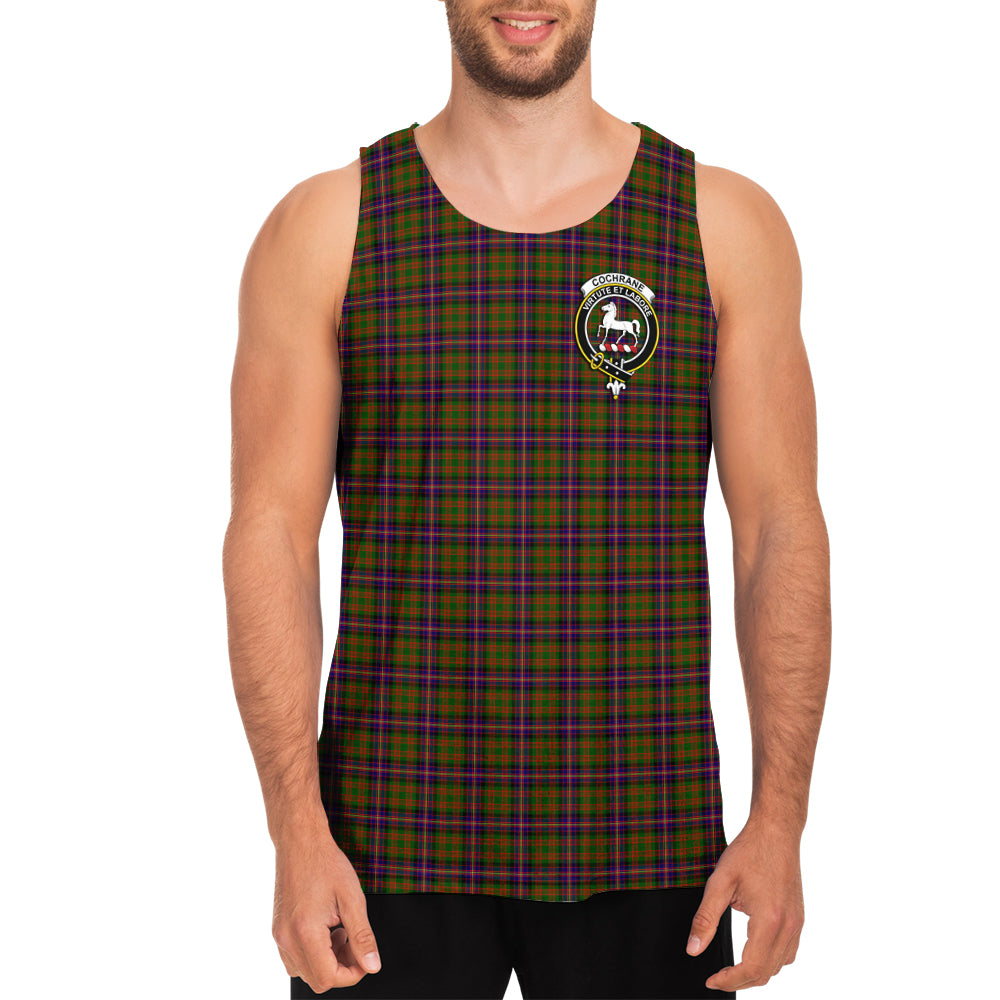 cochrane-modern-tartan-mens-tank-top-with-family-crest