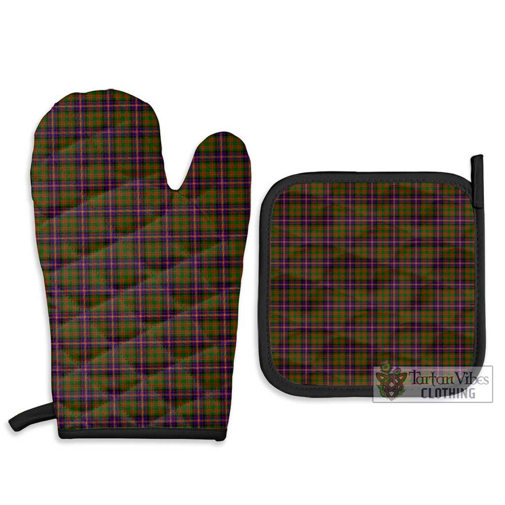 Cochrane Modern Tartan Combo Oven Mitt & Pot-Holder Combo 1 Oven Mitt & 2 Pot-Holder Black - Tartan Vibes Clothing