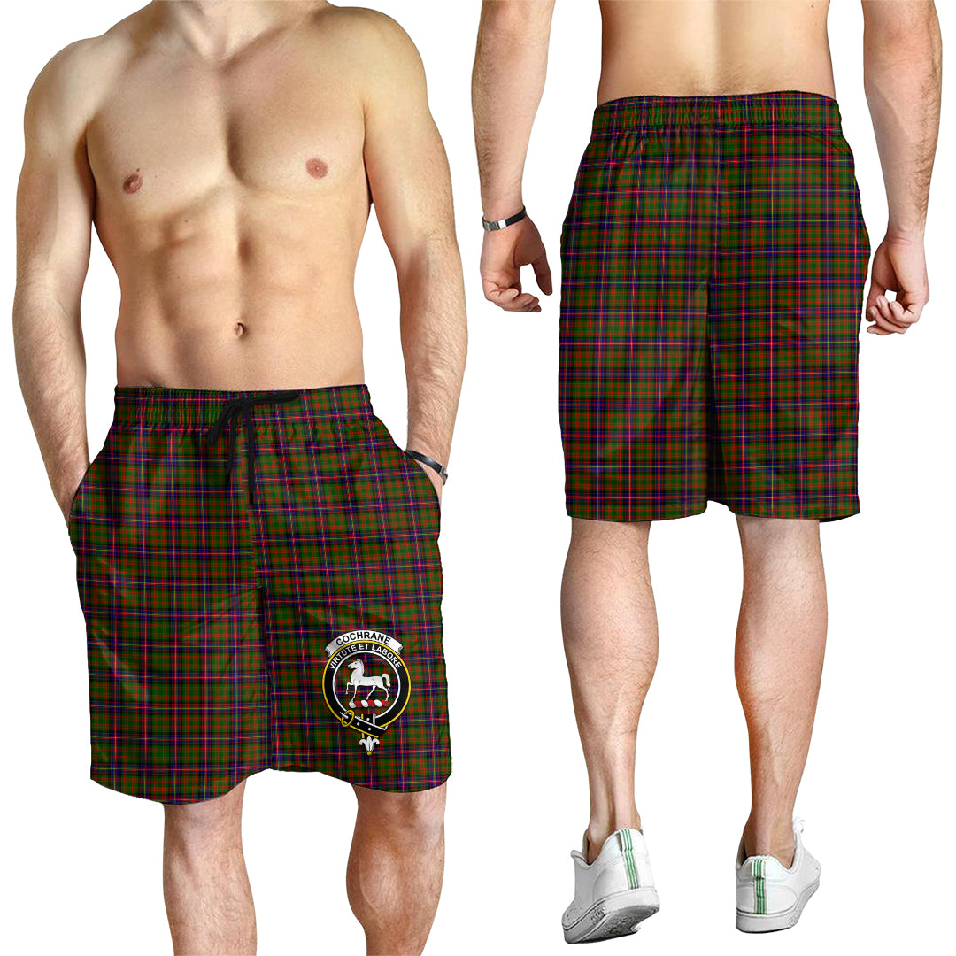 cochrane-modern-tartan-mens-shorts-with-family-crest