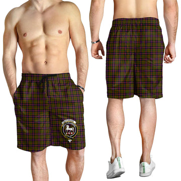 Cochrane Modern Tartan Mens Shorts with Family Crest