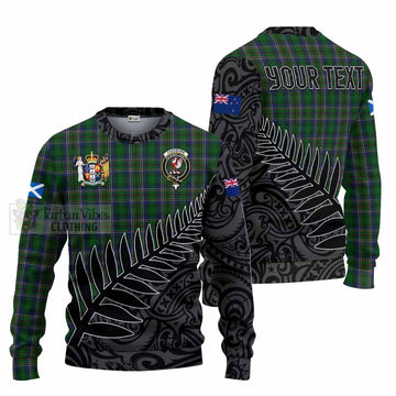 Cockburn Crest Tartan Knitted Sweater with New Zealand Silver Fern Half Style