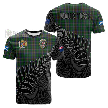 Cockburn Crest Tartan Cotton T-shirt with New Zealand Silver Fern Half Style