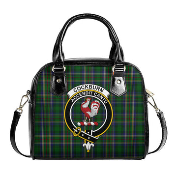 Cockburn Tartan Shoulder Handbags with Family Crest