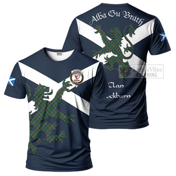 Cockburn Tartan Lion Rampant T-Shirt Proudly Display Your Heritage with Alba Gu Brath and Clan Name