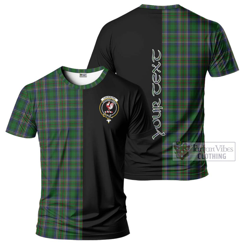 Cockburn Tartan T-Shirt with Family Crest and Half Of Me Style Kid's Shirt - Tartanvibesclothing Shop