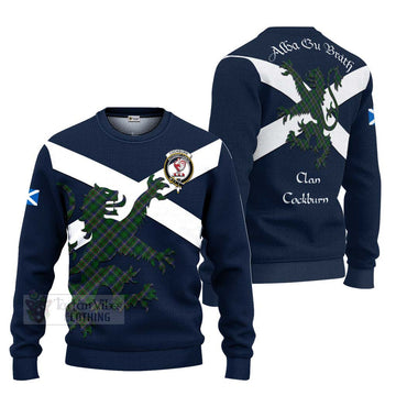 Cockburn Tartan Lion Rampant Ugly Sweater Proudly Display Your Heritage with Alba Gu Brath and Clan Name