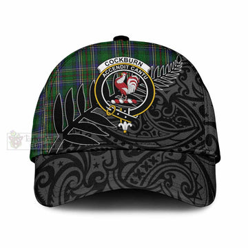 Cockburn Tartan Classic Cap with New Zealand Silver Fern Half Style