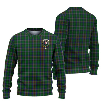 Cockburn Tartan Ugly Sweater with Family Crest