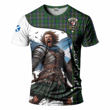 Cockburn Crest Tartan T-Shirt Inspired by the Freedom of Scottish Warrior