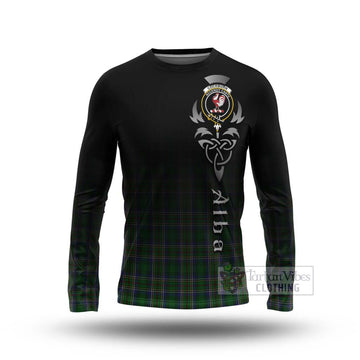 Cockburn Tartan Long Sleeve T-Shirt Featuring Alba Gu Brath Family Crest Celtic Inspired