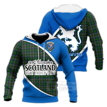 Cockburn Family Crest Tartan Knitted Hoodie Celebrate Saint Andrew's Day in Style