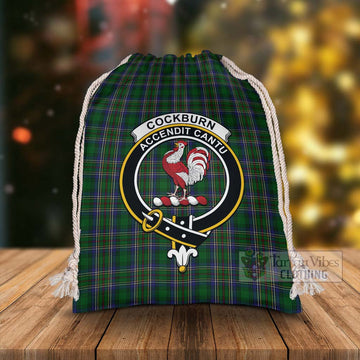 Cockburn Tartan Christmas Santa's Bag with Family Crest