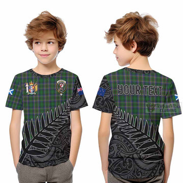 Cockburn Crest Tartan Kid T-Shirt with New Zealand Silver Fern Half Style