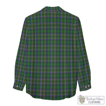 Cockburn Tartan Women's Casual Shirt with Family Crest