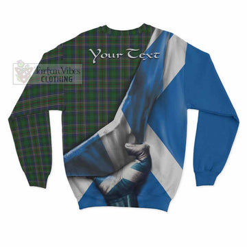 Cockburn Tartan Sweatshirt with Family Crest Scotland Patriotic Style