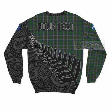 Cockburn Crest Tartan Sweatshirt with New Zealand Silver Fern Half Style