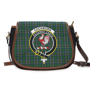 Cockburn Tartan Saddle Bag with Family Crest