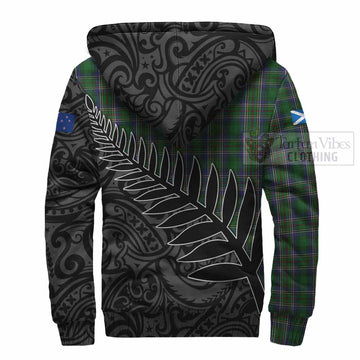 Cockburn Crest Tartan Sherpa Hoodie with New Zealand Silver Fern Half Style