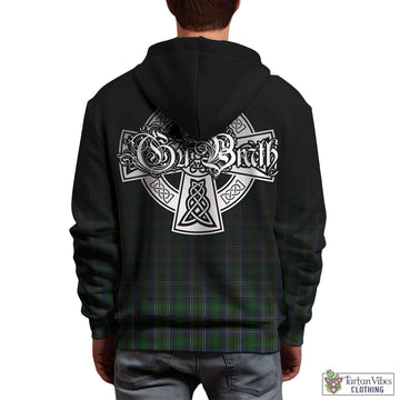 Cockburn Tartan Hoodie Featuring Alba Gu Brath Family Crest Celtic Inspired