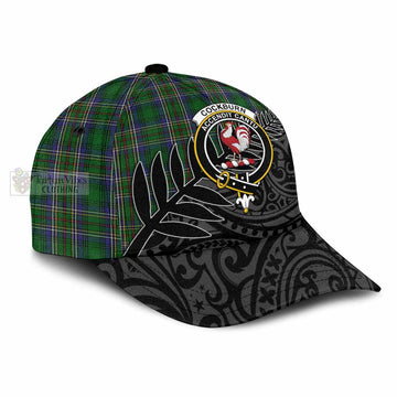 Cockburn Tartan Classic Cap with New Zealand Silver Fern Half Style