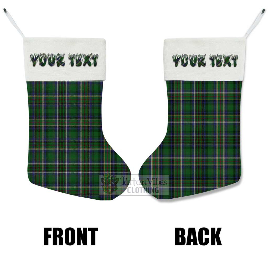 Tartan Vibes Clothing Cockburn Tartan Christmas Stocking with Personalized Text