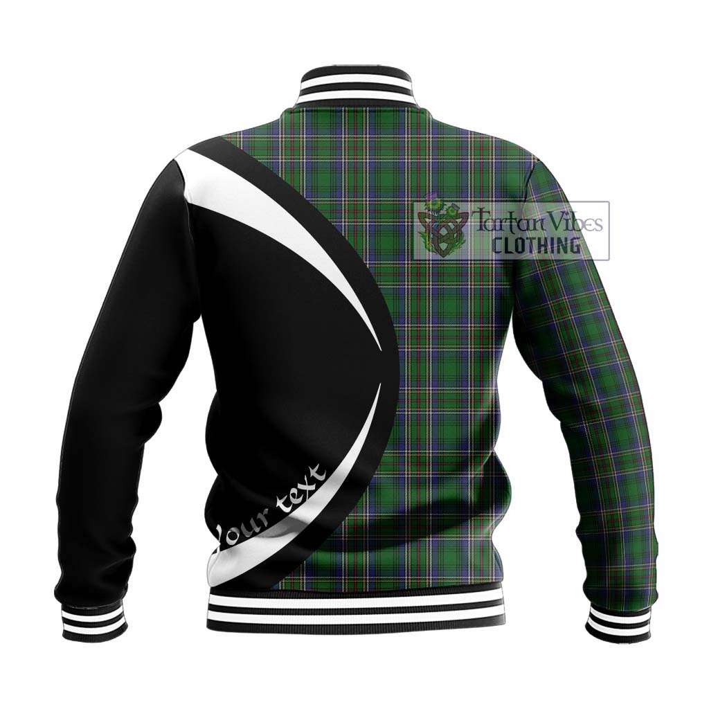 Cockburn Tartan Baseball Jacket with Family Crest Circle Style - Tartan Vibes Clothing